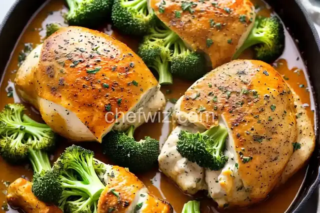 Broccoli Cheese-Stuffed Chicken