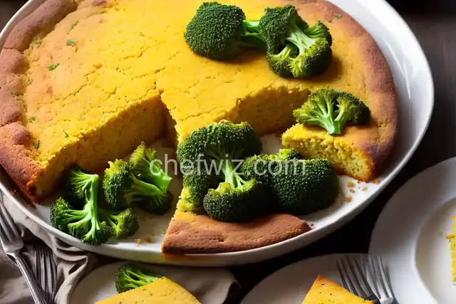 Broccoli Cornbread with Cheese