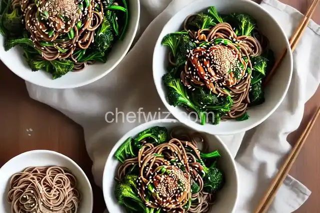 Broccoli Rabe Peanut Soba Noodles