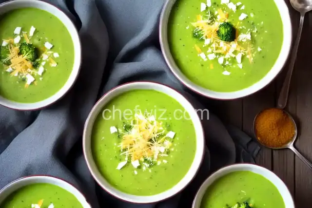 Broccoli Soup with Cheddar Cheese