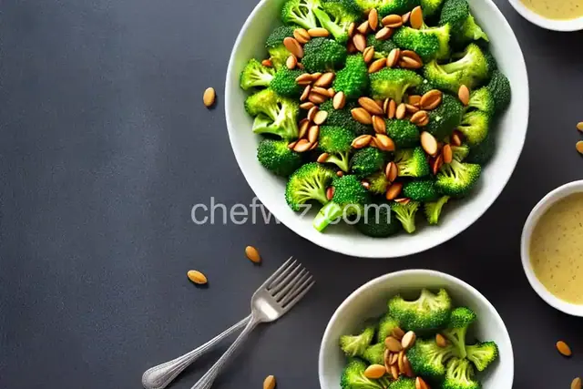 Broccoli Spoon Salad With Warm Vinaigrette