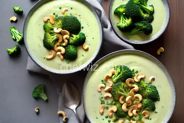 Broccoli and Cashew Cream Soup