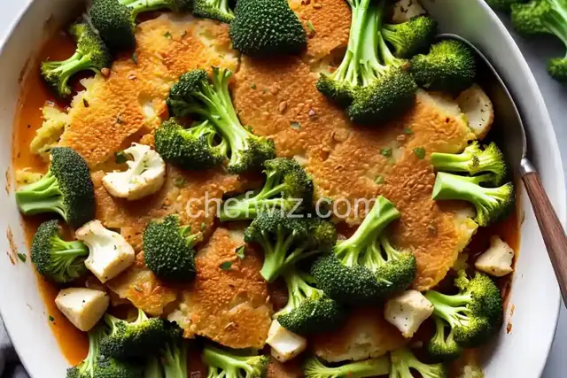 Broccoli and Cauliflower Gratin