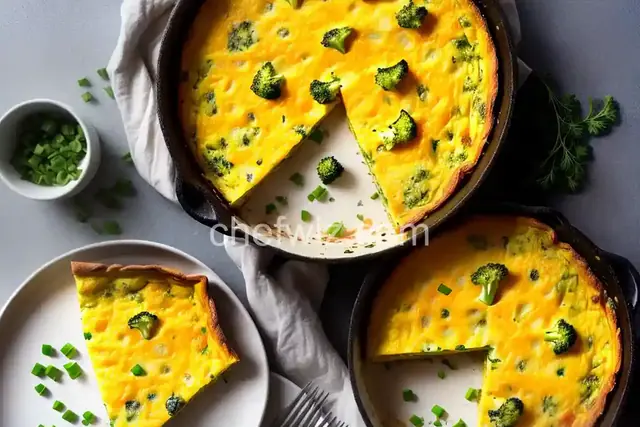 Broccoli and Cheddar Frittata