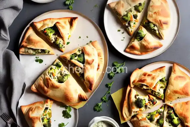 Broccoli and Cheese Calzone