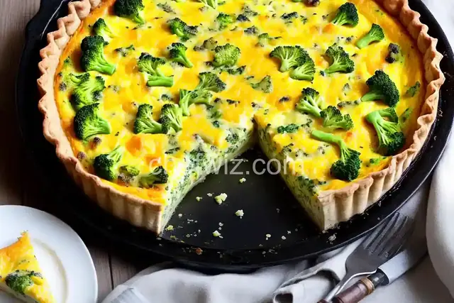 Broccoli and Cheese Quiche