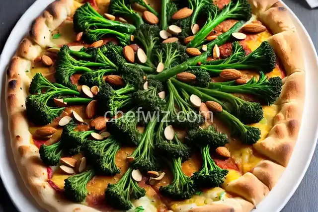 Broccolini Almond Pizza