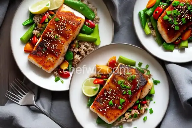 Broiled Cod with Hoisin Glaze