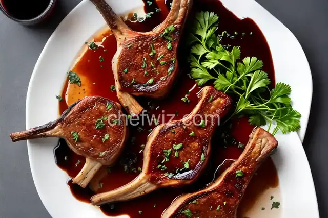 Broiled Lamb Chops with Balsamic Reduction