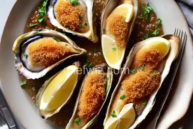 Broiled Oysters with Garlic Breadcrumbs