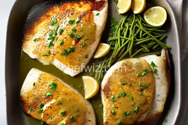 Broiled Tilapia with Mustard-Chive Sauce