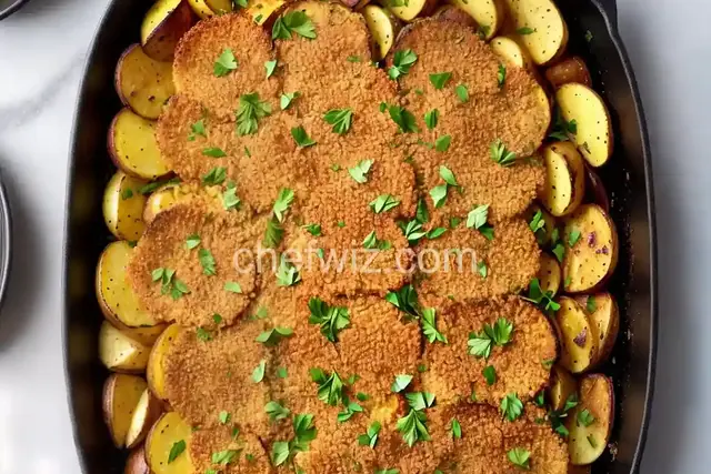 Broiled Zucchini and Potatoes with Parmesan Crust