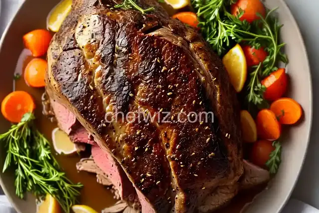 Broiled and Slow-Roasted Butterflied Leg of Lamb With Cumin and Garlic