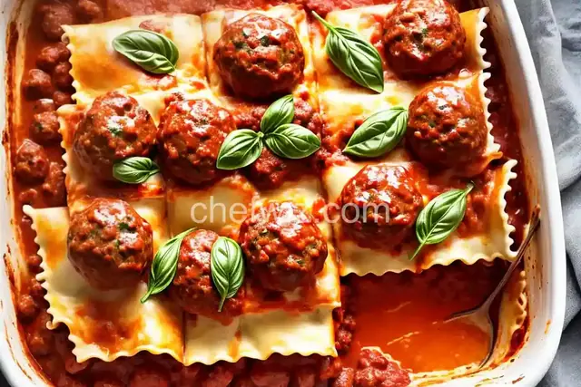 Broken Meatball Lasagna