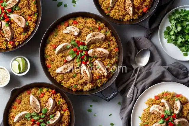 Brown Rice, Chicken, and Chorizo Paella