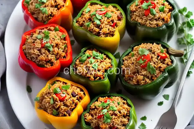 Brown Rice Stuffed Peppers
