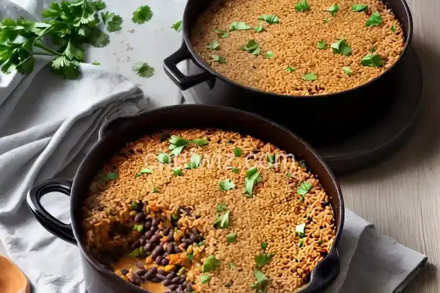 Brown Rice and Black Bean Casserole