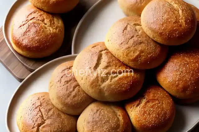 Brown Sugar & Kinako (Roasted Soy Flour) Plain Bread Rolls