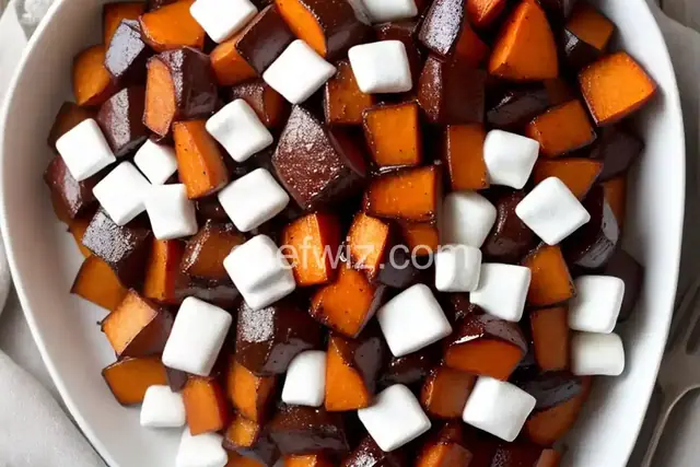 Brown-Sugar-Glazed Sweet Potatoes With Marshmallows