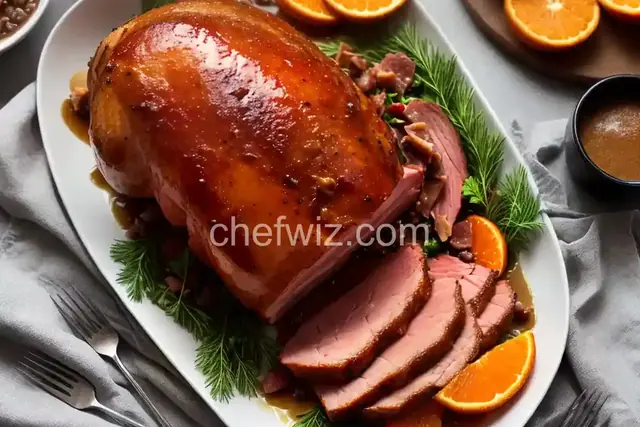 Brown Sugar-Orange Glazed Ham