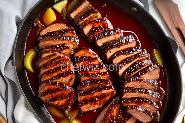 Brown Sugar and Balsamic Glazed Pork Tenderloin