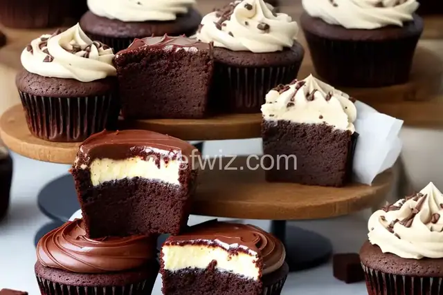 Brownie Cheesecake Cupcakes