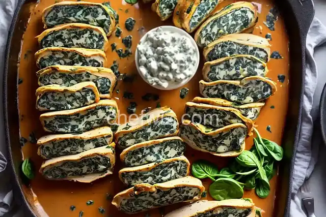 Bruce Aidells' Spinach and Gorgonzola-Stuffed Flank Steak