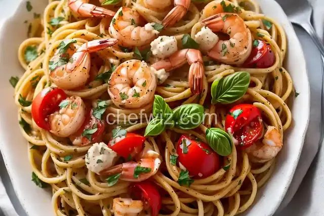 Bruschetta Shrimp Pasta