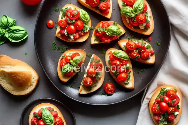 Bruschetta with Tomato and Basil