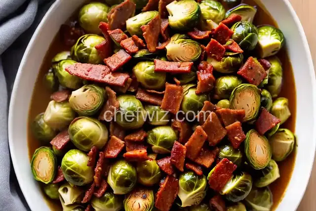 Brussels Sprouts in a Sherry Bacon Cream Sauce