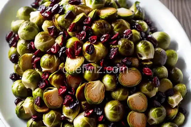 Brussels Sprouts with Balsamic and Cranberries