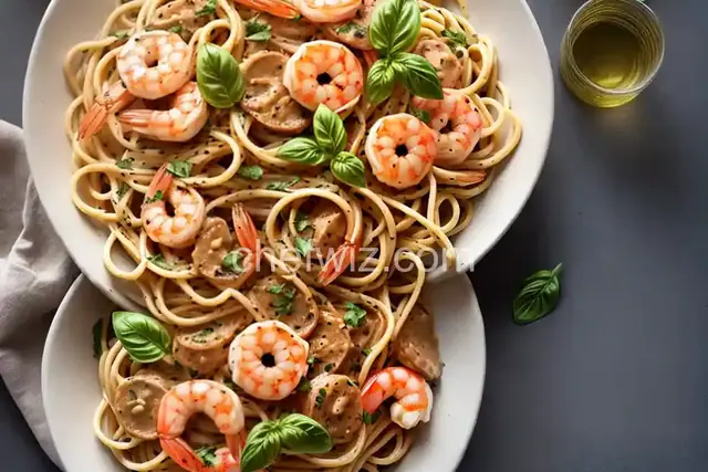 Bucatini Pasta with Shrimp and Anchovies