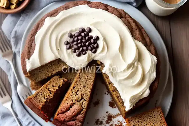 Buckwheat Banana Cake With Yogurt-Espresso Frosting