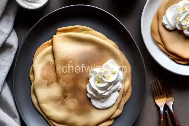 Buckwheat Crepes with Whipped Coconut Cream