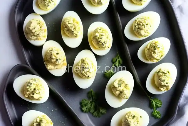 Buffalo Blue Cheese Deviled Eggs Recipe