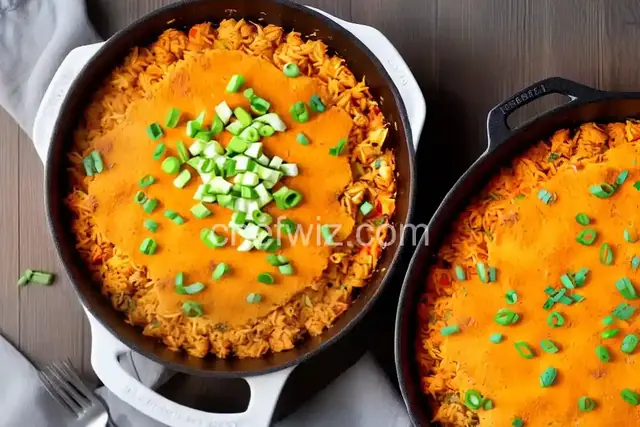 Buffalo Chicken & Rice Casserole