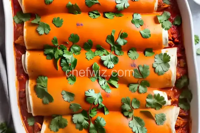 Buffalo Chicken Enchiladas