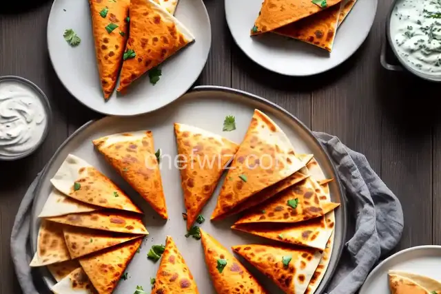 Buffalo Chicken Quesadillas