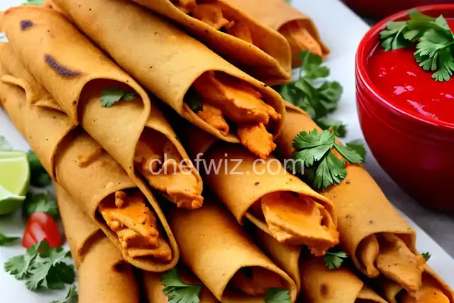 Buffalo Chicken Taquitos