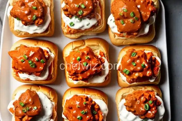 Buffalo Chicken Wing Sliders