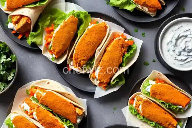 Buffalo Chicken and Ranch Wraps
