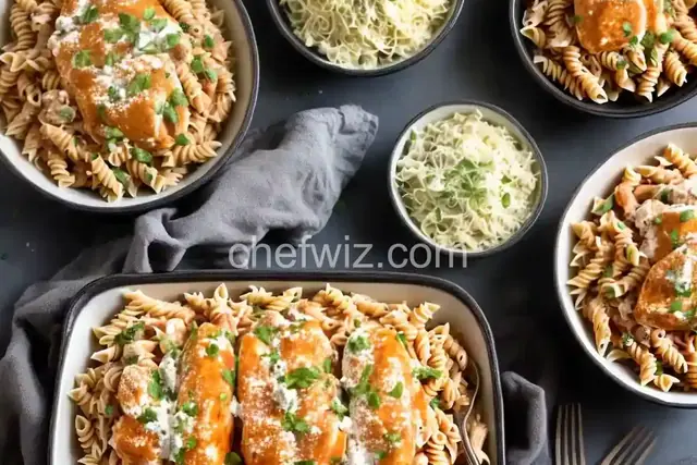 Buffalo Ranch Chicken Pasta