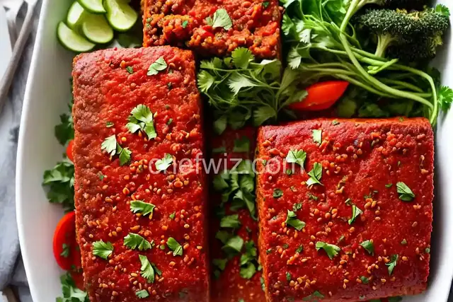 Buffalo Veggie Quinoa Meatloaf