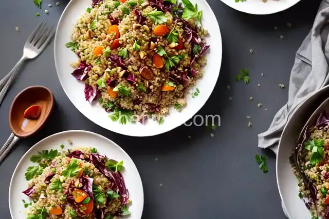 Bulgur Salad With Apricots, Radicchio, Herbs, and Walnuts Recipe