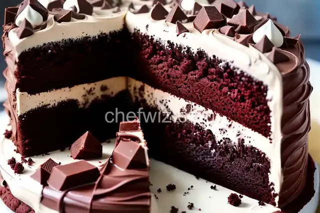 Bumpy Cake (Chocolate Cake with Vanilla Buttercream and Chocolate Fudge) Recipe