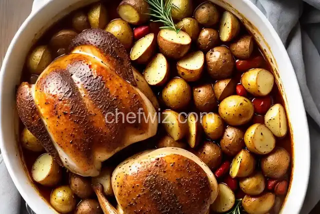 Bundt Pan Roast Chicken with Potatoes
