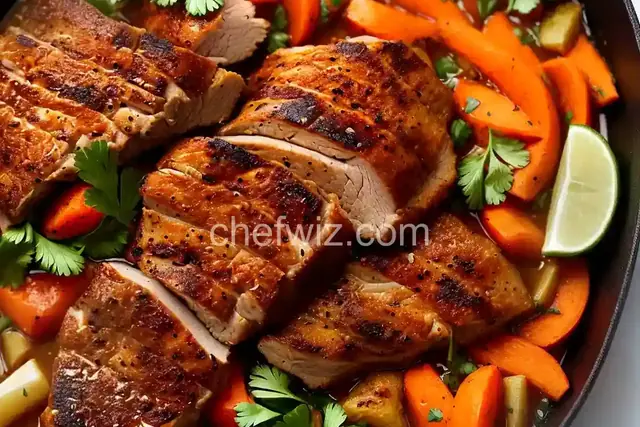Burnt Orange and Coriander Roast Pork