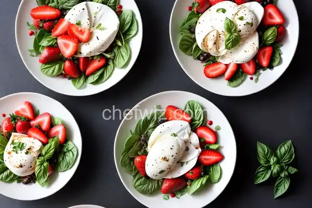 Burrata, Strawberry, and Basil Salad