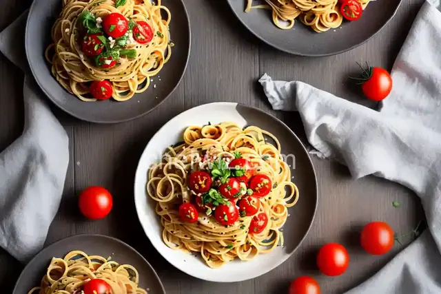 Burst Cherry Tomato Pasta