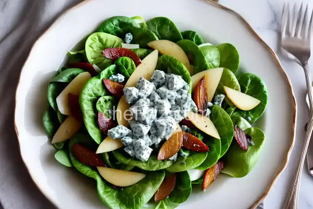 Butter Lettuce Salad with Gorgonzola and Pear Dressing